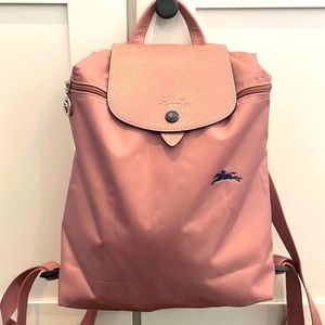 Antique Pink Le Pliage Club Backpack